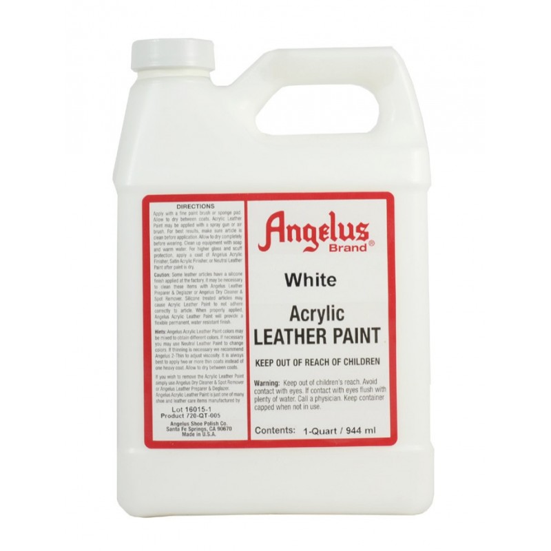 angelus white leather paint