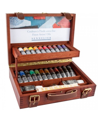 Sennelier Oil Pastels Grand - Set of 36, Wooden Box