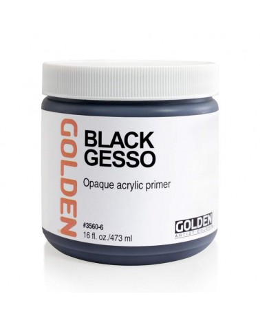 Gesso Golden - 16 Oz (Black)