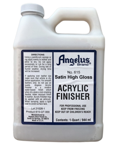 Acrylic Finisher Hi-gloss 610 W/additive Quart Angelus Finisher 