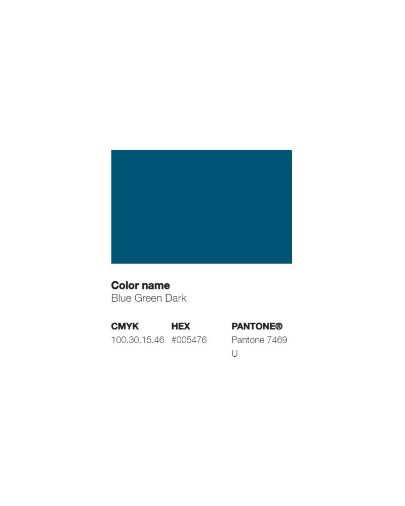 Pantone 7469U - Vert Bleu Foncé