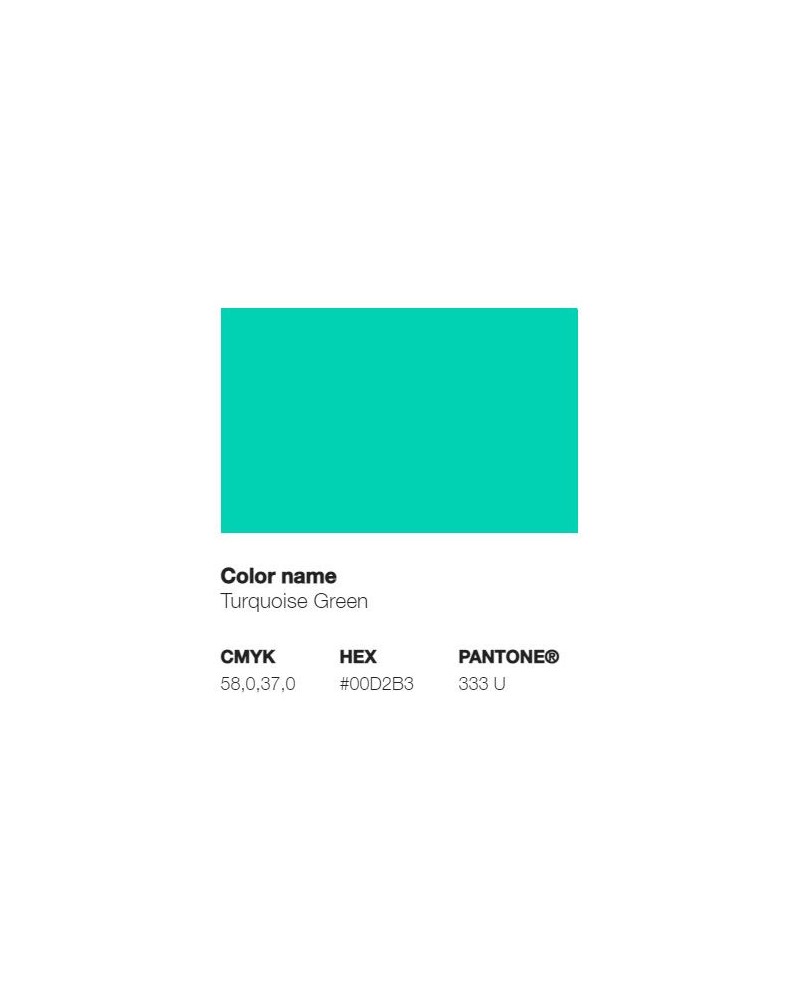 turquoise color chart
