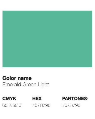 Pantone 3268U - Vert Emeraude Clair