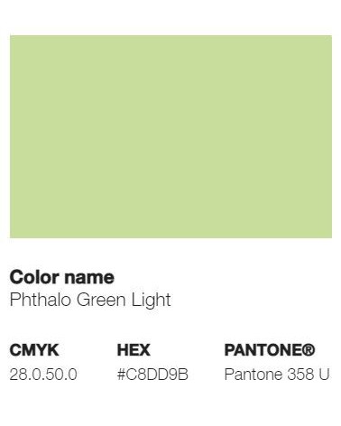 Pantone 358U - Vert Phtalo Clair