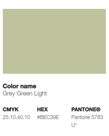 Pantone 5783U - Vert Gris Clair