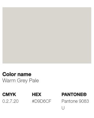 Pantone 9083U - Gris Chaud Pâle