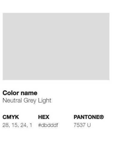 Pantone 7537U - Gris Neutre Clair